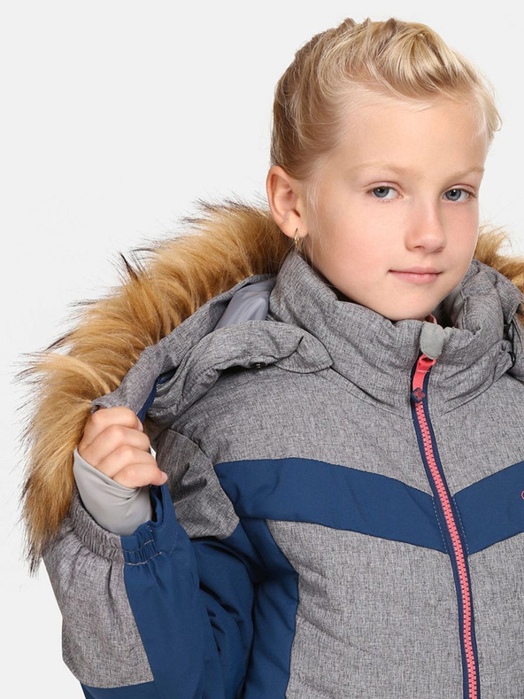 Kilpi Modro-šedá dievčenská lyžiarska bunda Kilpi Alisia