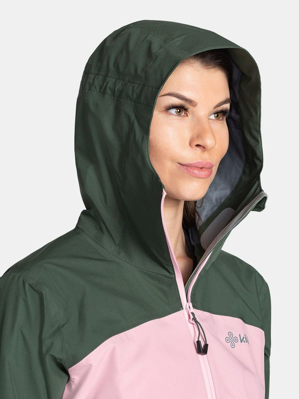 Kilpi Zeleno-ružová dámska nepremokavá bunda Kilpi Mamba