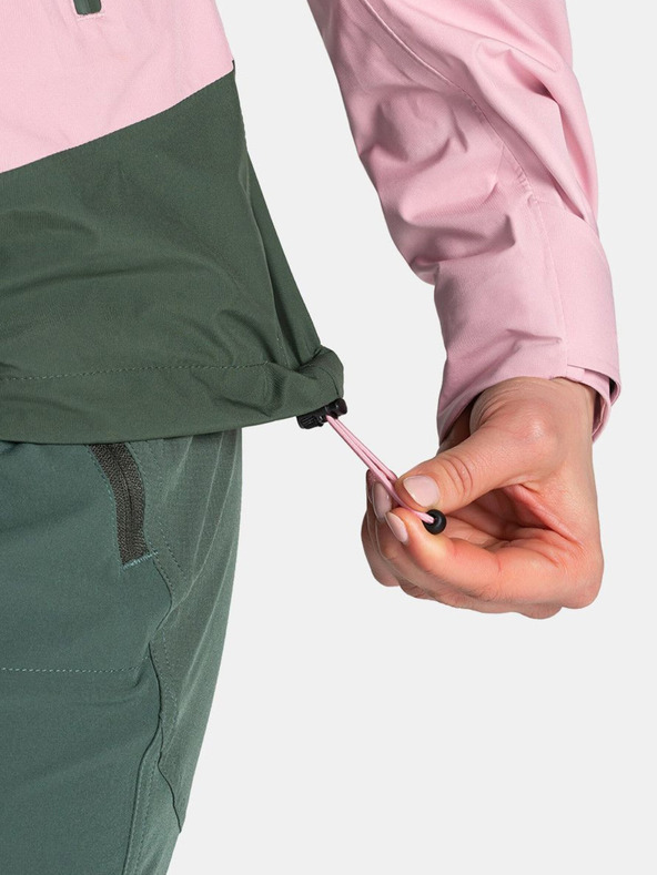 Kilpi Zeleno-ružová dámska nepremokavá bunda Kilpi Mamba