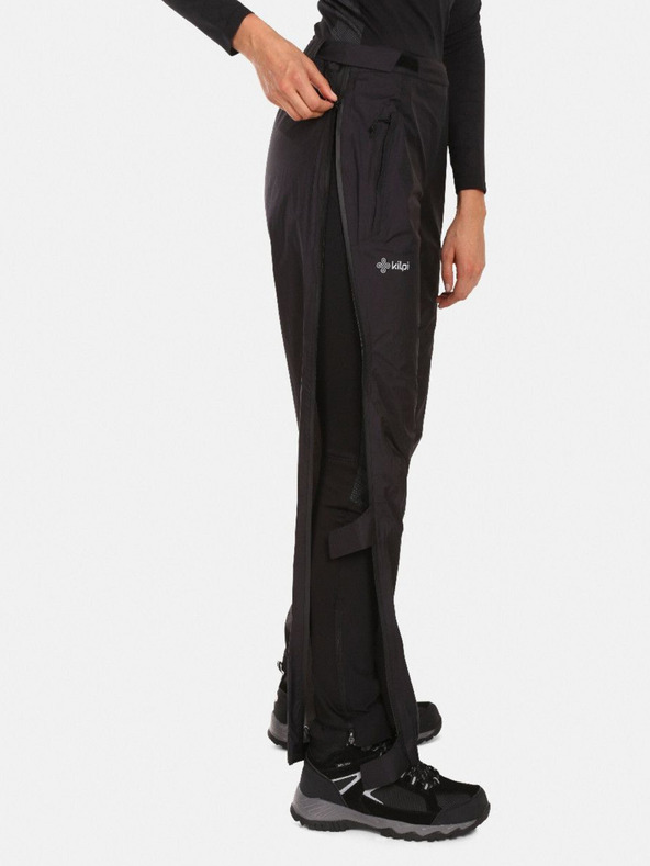 Kilpi Čierne dámske nepremokavé nohavice Kilpi Alpin-W