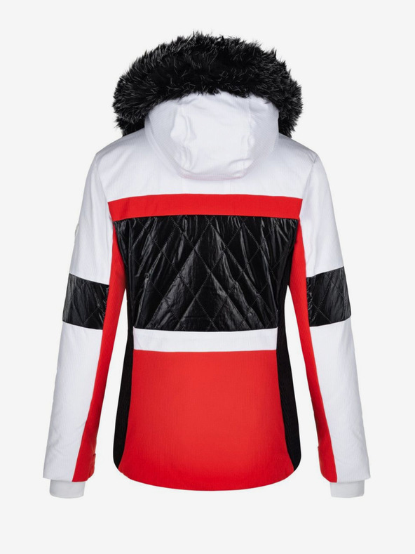 Kilpi Bielo-červená dámska zimná bunda Kilpi Elza-W