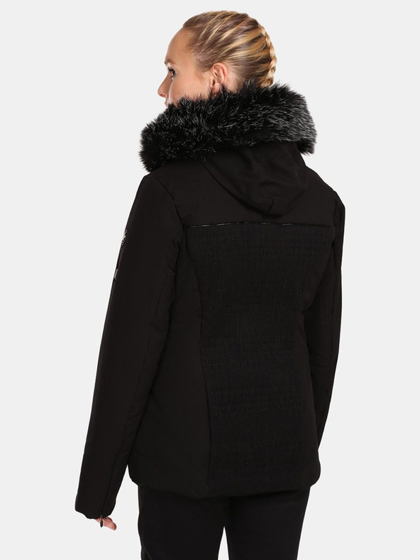 Kilpi Čierna dámska vyhrievaná lyžiarska bunda Kilpi Emilin