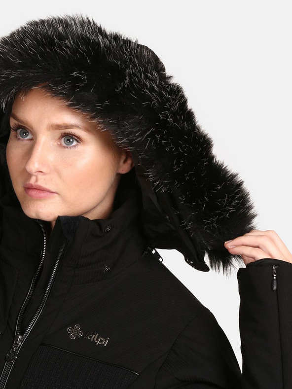 Kilpi Čierna dámska vyhrievaná lyžiarska bunda Kilpi Emilin