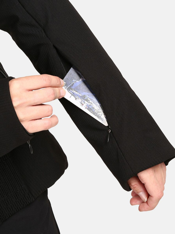 Kilpi Čierna dámska vyhrievaná lyžiarska bunda Kilpi Emilin