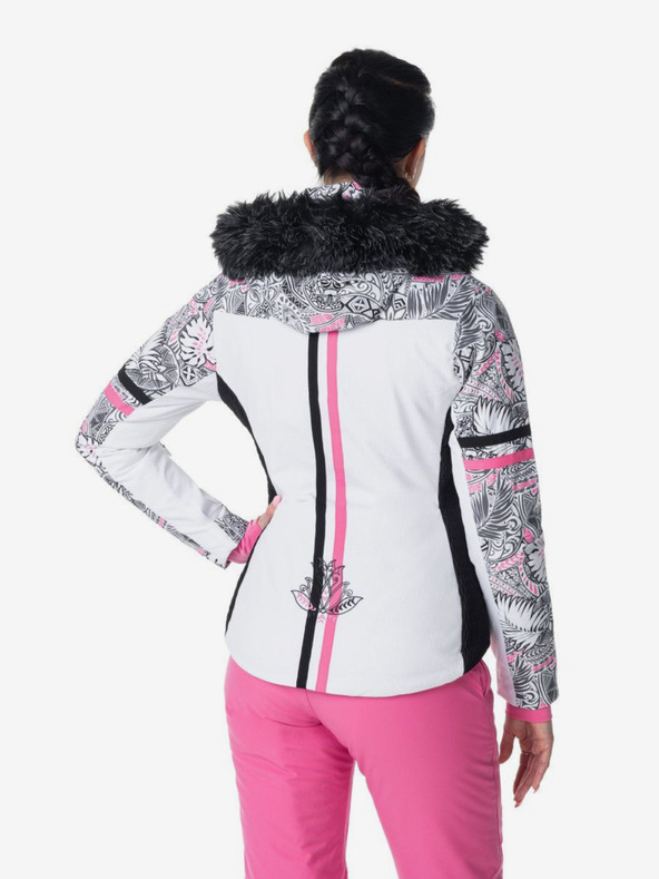 Kilpi Biela dámska zateplená lyžiarska bunda Kilpi Lena-W
