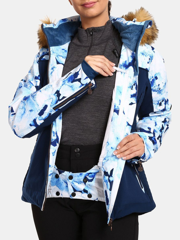 Kilpi Tmavomodrá dámska lyžiarska vyhrievaná bunda Kilpi Lena-W