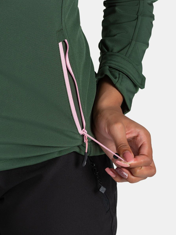 Kilpi Tmavozelená dámska softshellová bunda Kilpi Rawia