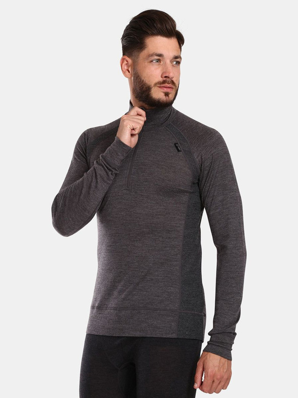 Kilpi Tmavosivá pánska termokošeľa z Merino vlny Kilpi JAGER-M