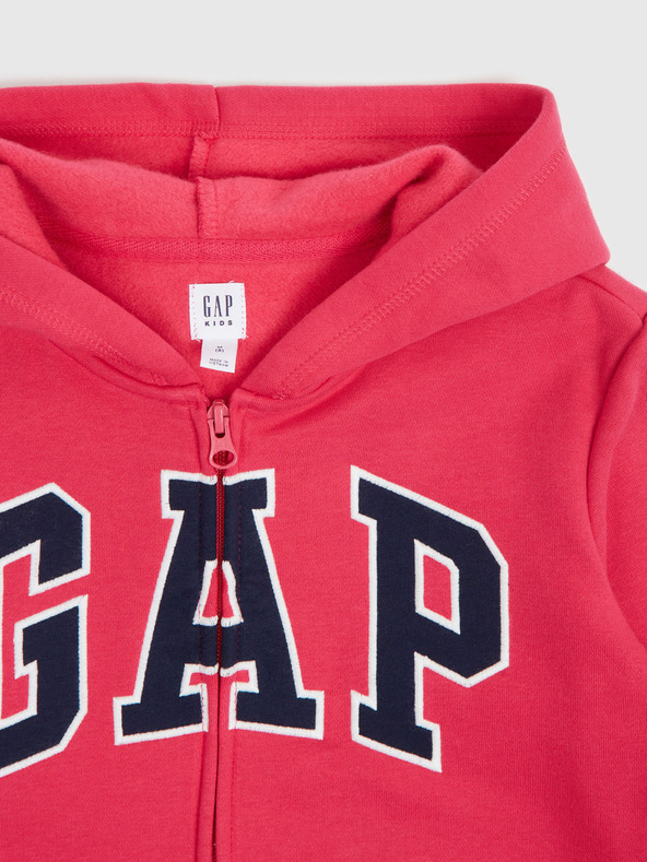 GAP Detská mikina s logom a fleece GAP