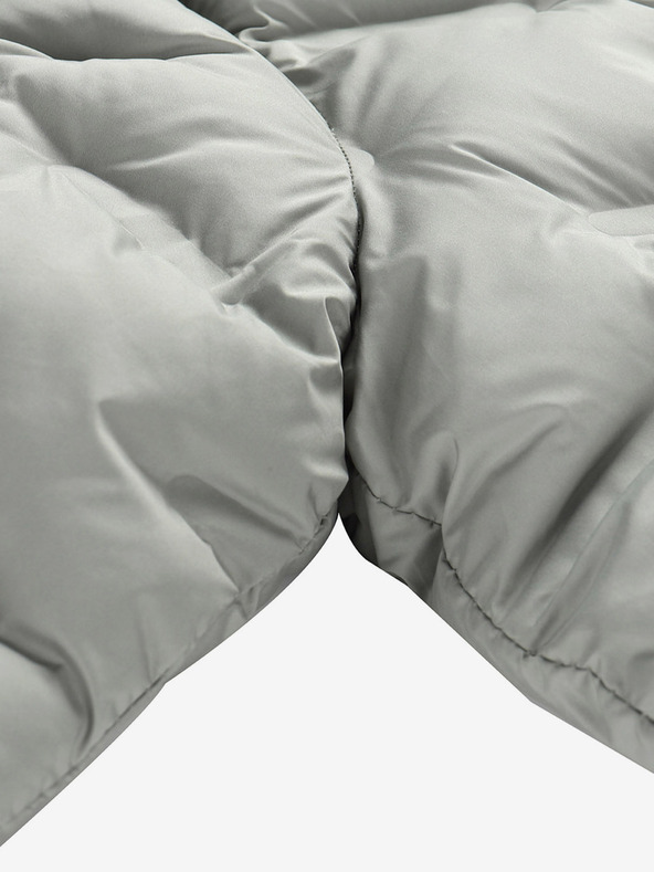 ALPINE PRO Šedý dievčenský Hi-Therm kabát s nepremokavou úpravou Alpine Pro Awedo