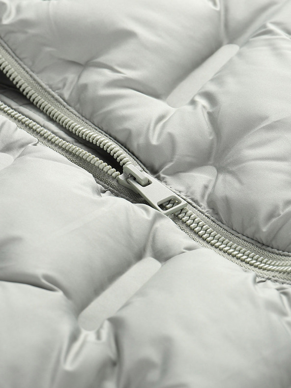 ALPINE PRO Šedý dievčenský Hi-Therm kabát s nepremokavou úpravou Alpine Pro Awedo