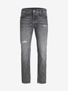 Jack & Jones Šedé pánske džínsy rovného strihu Jack & Jones Mike
