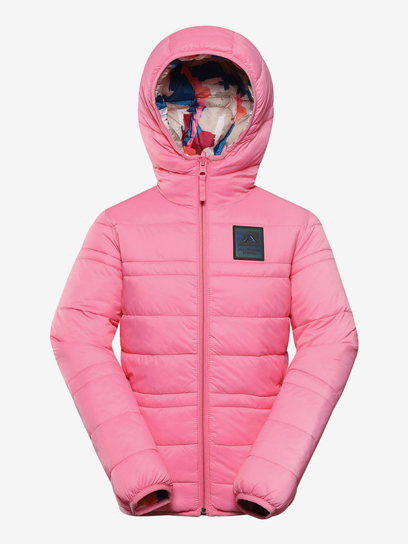 ALPINE PRO Detská obojstranná bunda hi-therm ALPINE PRO DOUWO ružová