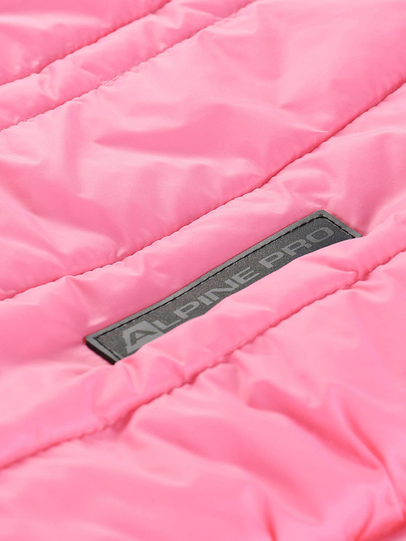 ALPINE PRO Detská obojstranná bunda hi-therm ALPINE PRO DOUWO ružová