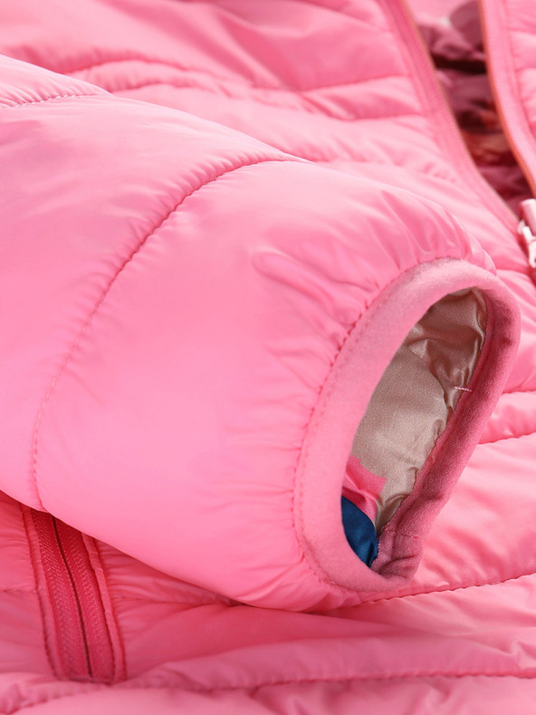 ALPINE PRO Detská obojstranná bunda hi-therm ALPINE PRO DOUWO ružová