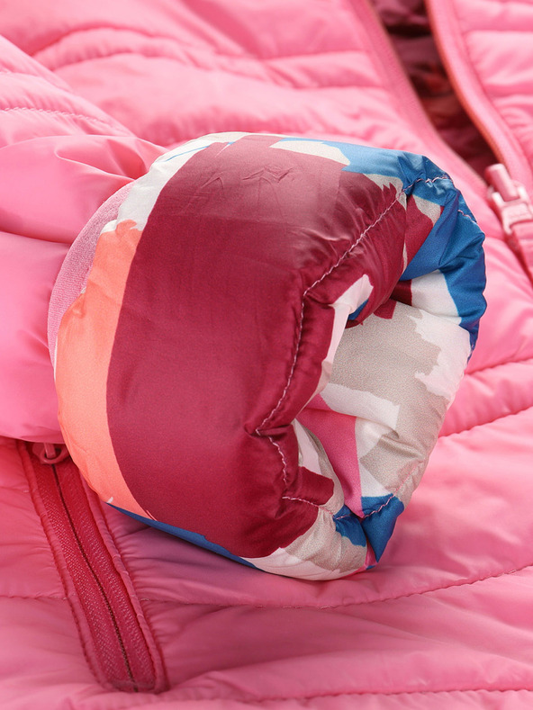 ALPINE PRO Detská obojstranná bunda hi-therm ALPINE PRO DOUWO ružová