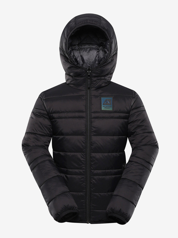 ALPINE PRO Detská obojstranná bunda hi-therm ALPINE PRO DOUWO čierna