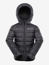 ALPINE PRO Detská obojstranná bunda hi-therm ALPINE PRO DOUWO čierna