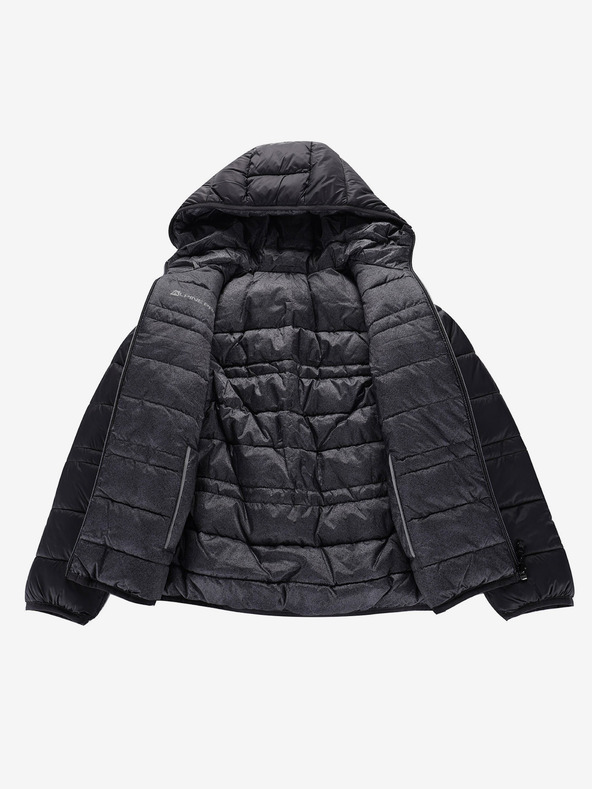 ALPINE PRO Detská obojstranná bunda hi-therm ALPINE PRO DOUWO čierna