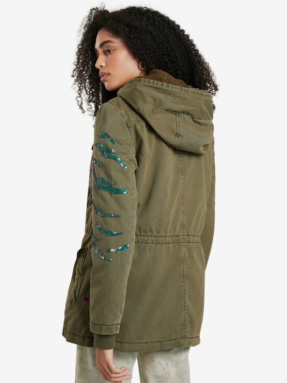Desigual Khaki dámska ľahká bunda Desigual Flix