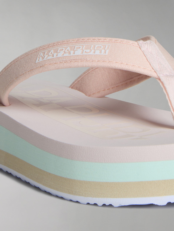 Napapijri Svetloružové dámske žabky NAPAPIJRI