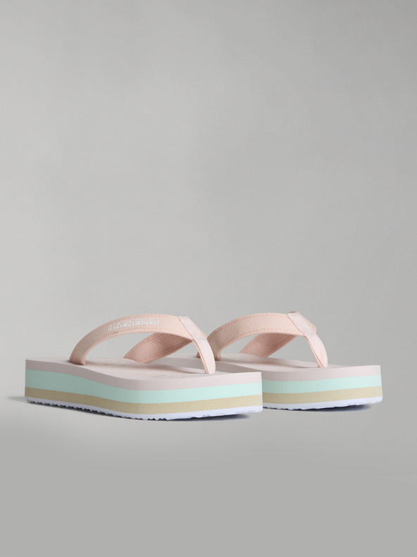 Napapijri Svetloružové dámske žabky NAPAPIJRI