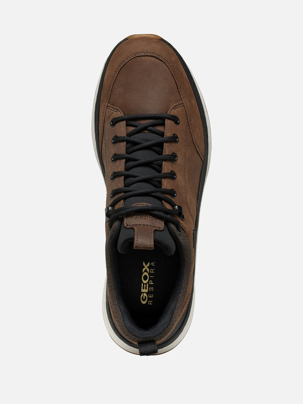 Geox Hnedé pánske tenisky Geox Spherica Actif X2