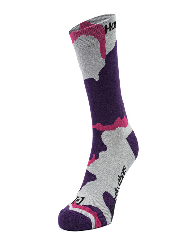 Horsefeathers Camo Socks - grape veľkosť 5 - 7 HORSEFEATHERS