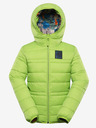 ALPINE PRO Detská obojstranná bunda hi-therm ALPINE PRO DOUWO zelená