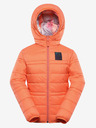 ALPINE PRO Detská obojstranná bunda hi-therm ALPINE PRO DOUWO oranžová
