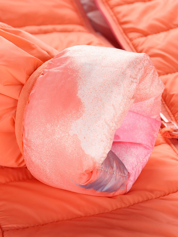 ALPINE PRO Detská obojstranná bunda hi-therm ALPINE PRO DOUWO oranžová