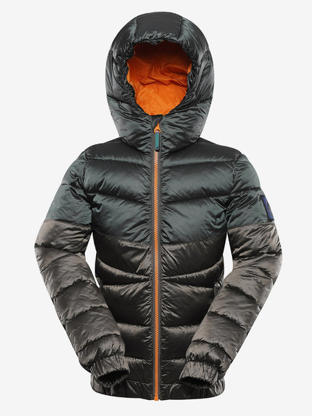 ALPINE PRO Detská hi-thermová bunda s impregnáciou ALPINE PRO GROLLO neutrálna / zemitá