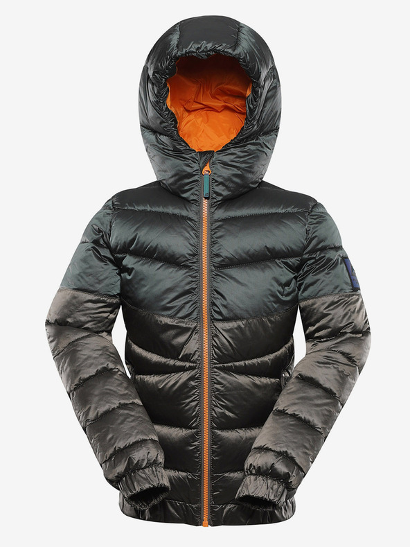 ALPINE PRO Detská hi-thermová bunda s impregnáciou ALPINE PRO GROLLO neutrálna / zemitá