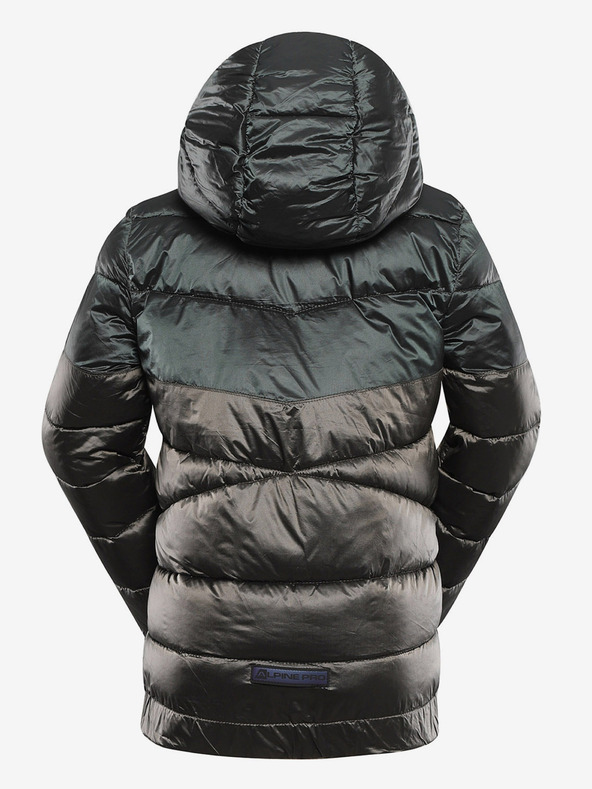 ALPINE PRO Detská hi-thermová bunda s impregnáciou ALPINE PRO GROLLO neutrálna / zemitá
