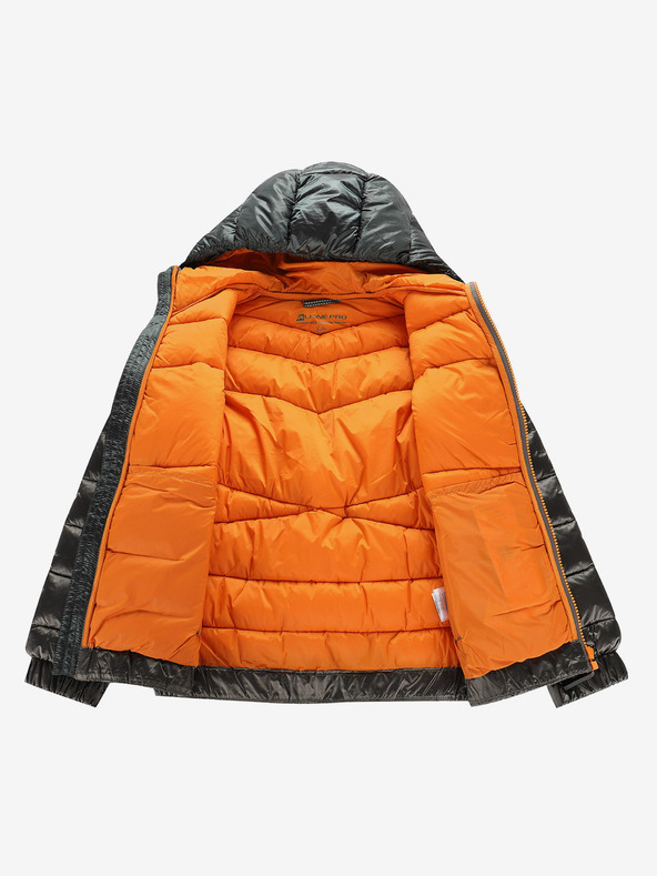 ALPINE PRO Detská hi-thermová bunda s impregnáciou ALPINE PRO GROLLO neutrálna / zemitá