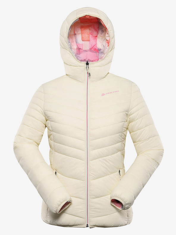 ALPINE PRO Béžová dámska obojstranná bunda Hi-Therm Alpine Pro Eroma