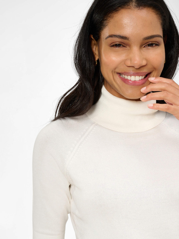 Orsay Biely rolák s trojštvrťovými rukávmi ORSAY