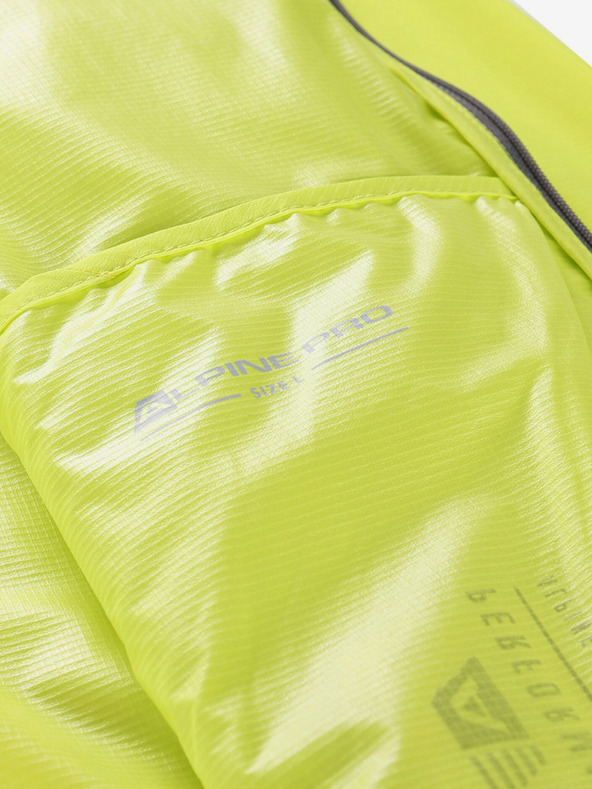 ALPINE PRO Zelená pánska ultľahká bunda s impregnáciou Alpine Pro SPIN