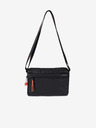 Hedgren Čierna dámska taška Hedgren Eye M Bag Creased Black/Coral