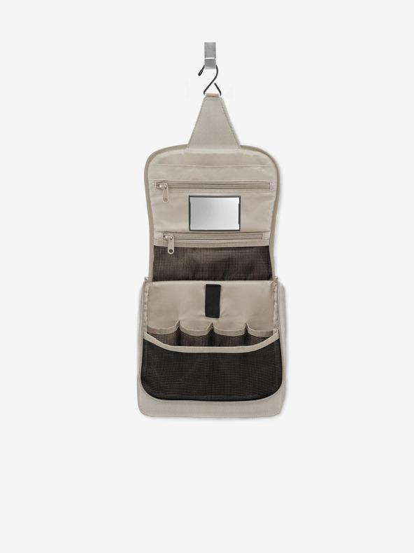 Reisenthel Béžová dámska toaletná taška Reisenthel Herringbone Sand