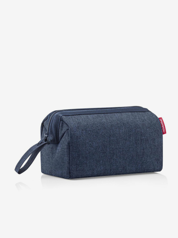 Reisenthel Dámska kozmetická taška Reisenthel Travelcosmetic Herringbone Dark Blue