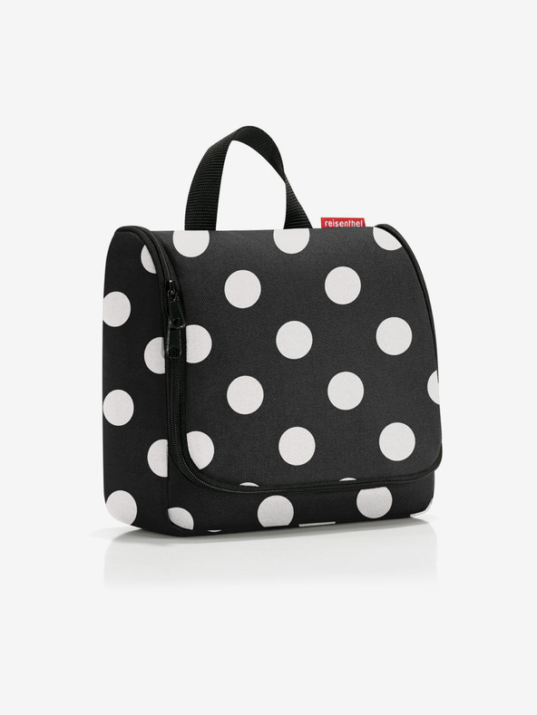 Reisenthel Čierna dámska toaletná taška Reisenthel Dots White