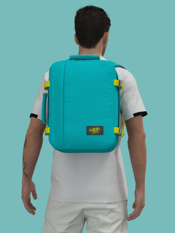 CabinZero Tyrkysový batoh CabinZero Classic 28L Aqua lagoon