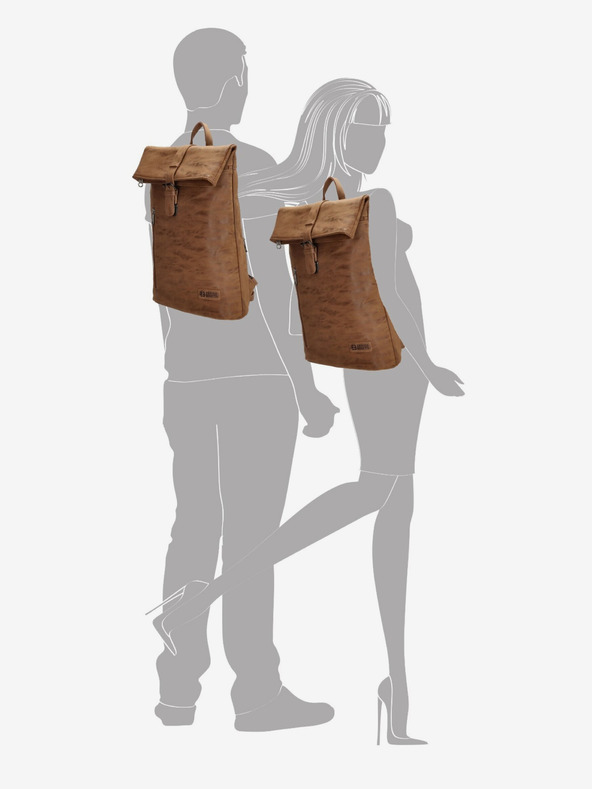 Enrico Benetti Batoh Enrico Benetti Rotterdam 15" Batoh na notebook 15 l Camel