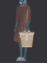Reisenthel Batoh Reisenthel Rolltop Herringbone Dark Blue