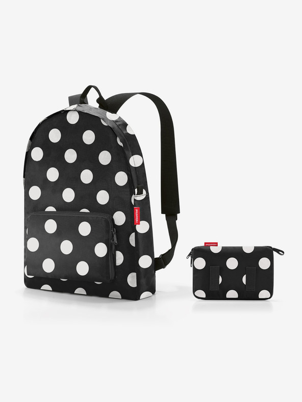 Reisenthel Čierny bodkovaný batoh Reisenthel Mini Maxi Rucksack Dots White