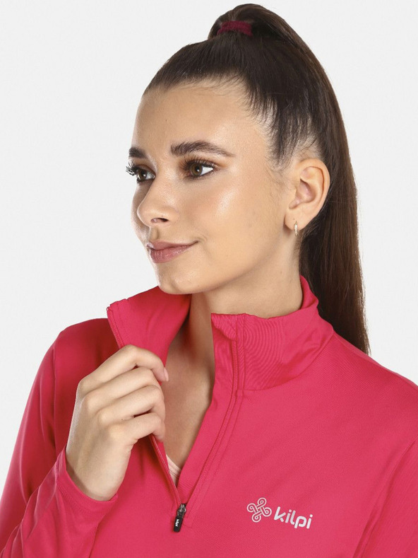 Kilpi Tmavoružové dámske termo tričko so stojacím golierom KILPI WILLIE