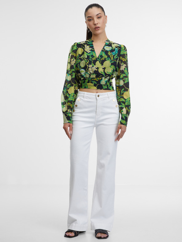 Orsay Biele dámske wide džínsy ORSAY