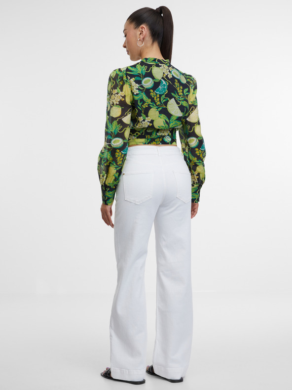 Orsay Biele dámske wide džínsy ORSAY