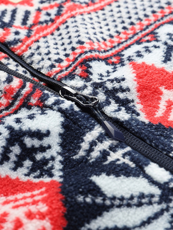 ALPINE PRO Dámska červeno-modrá mikina Supratherm Alpine Pro Eflina